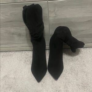 Marc Fisher Black Heeled Boots